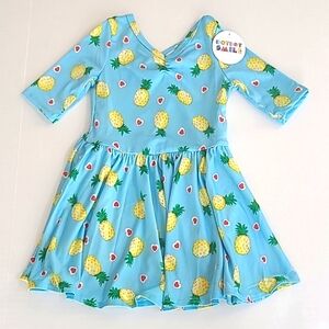 Dot Dot Smile NWT Pineapple Love Ballerina Dress Sz 2T